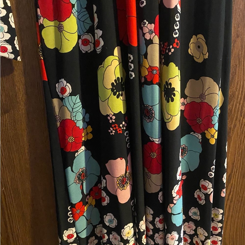 Floral dress.  Designed in Los Angeles. Bought in a boutique called Audrey K.